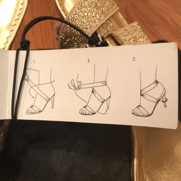 Report Signature Gold Strappy Sandals - Picture 4 of 4